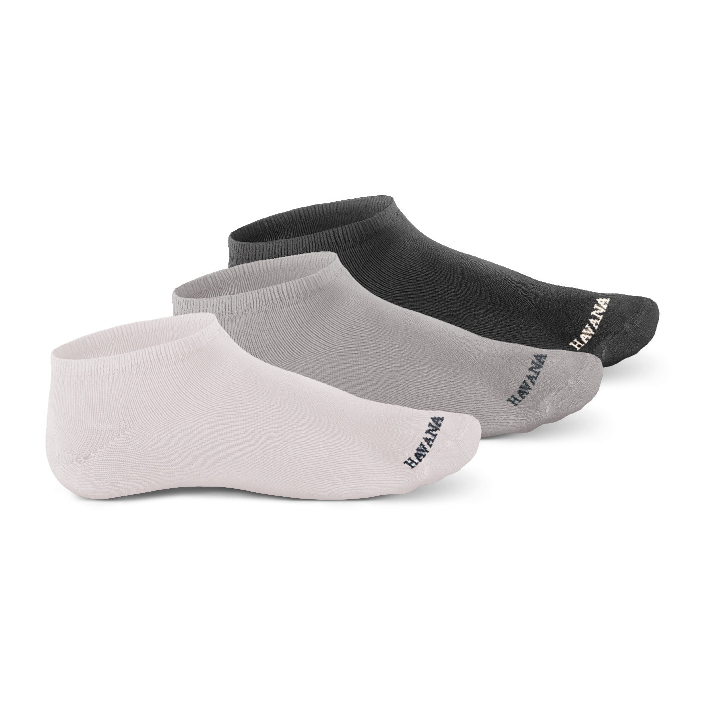 Plain Ankle 3 Pack Socks