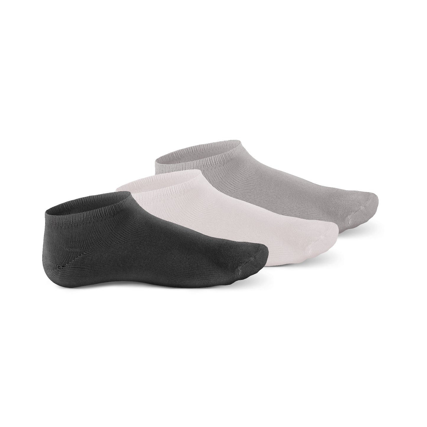 Plain Ankle 3 Pack Socks