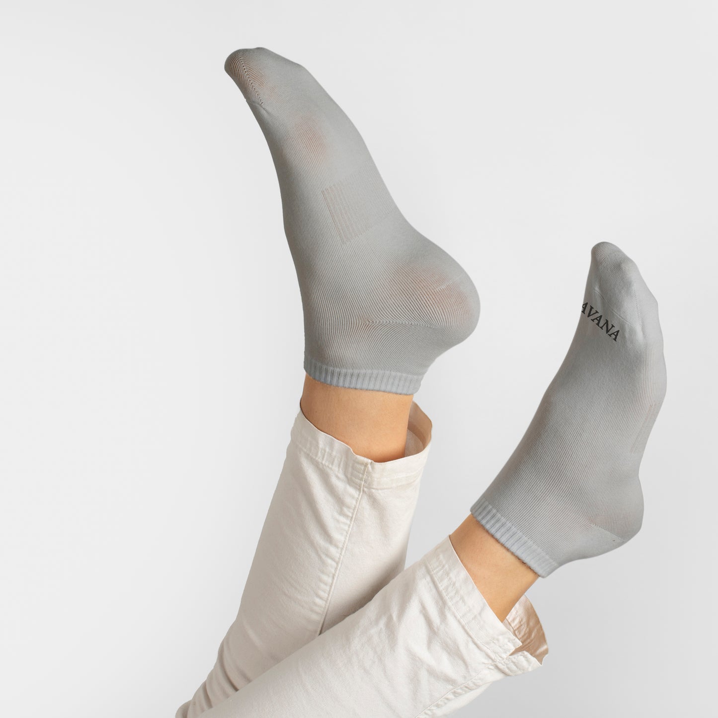 plain grey Half socks