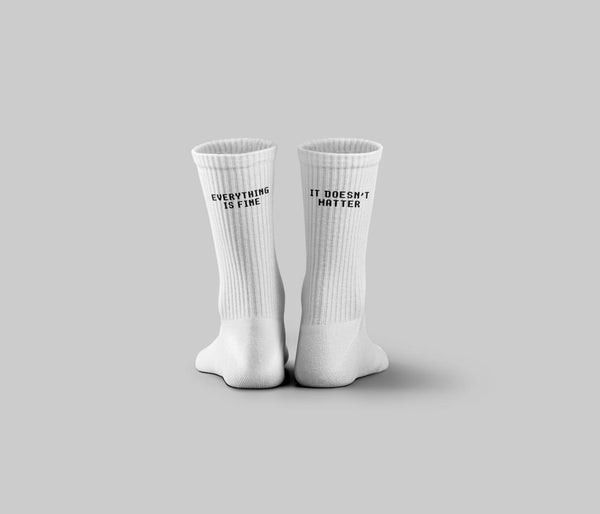 EveryThing Is Fine Mid Calf Socks