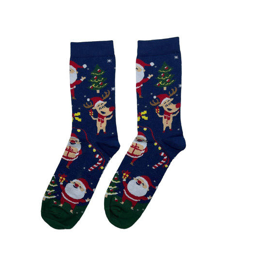 Christmas Blue Socks