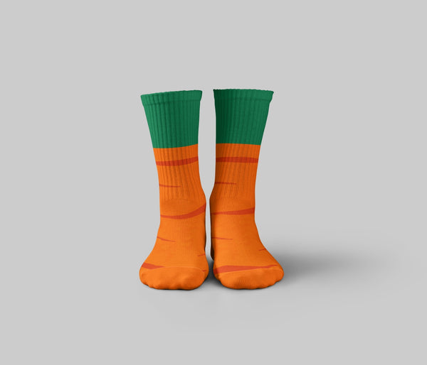 Orange Carrot Socks