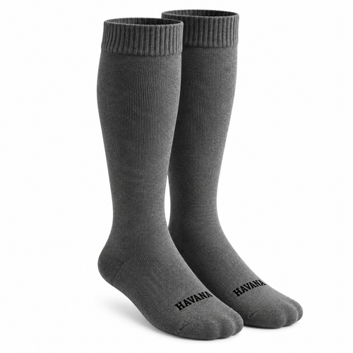 Diabetic Dark Grey Mid Calf Socks