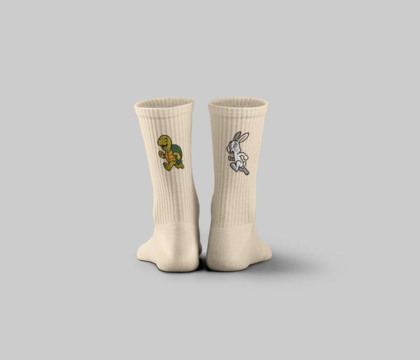 Turtle vs Hare Mid Calf Socks