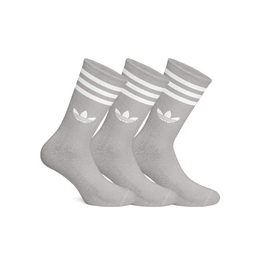 Adidas Grey 3 Pack Socks