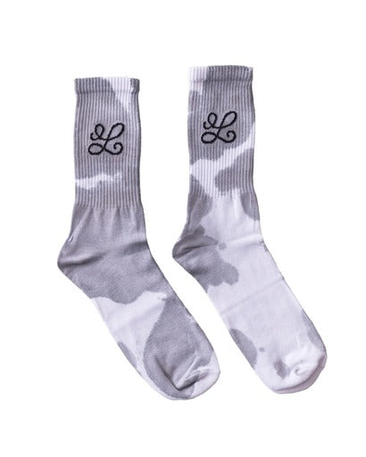 Grey Tie Dye Socks