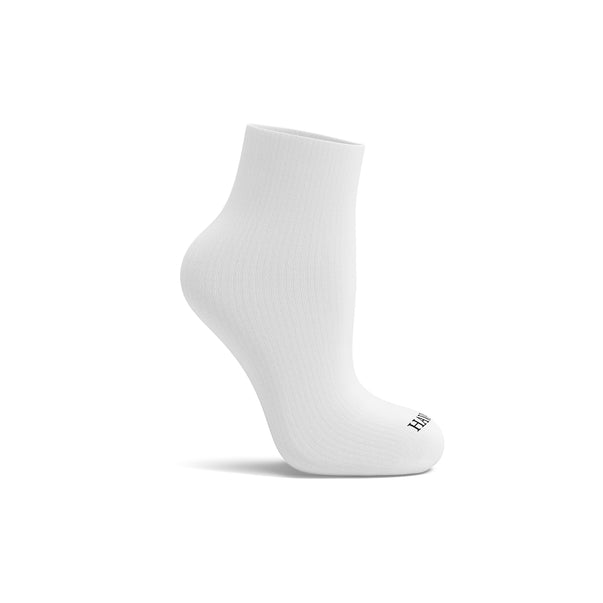 Pain White Quarter Socks