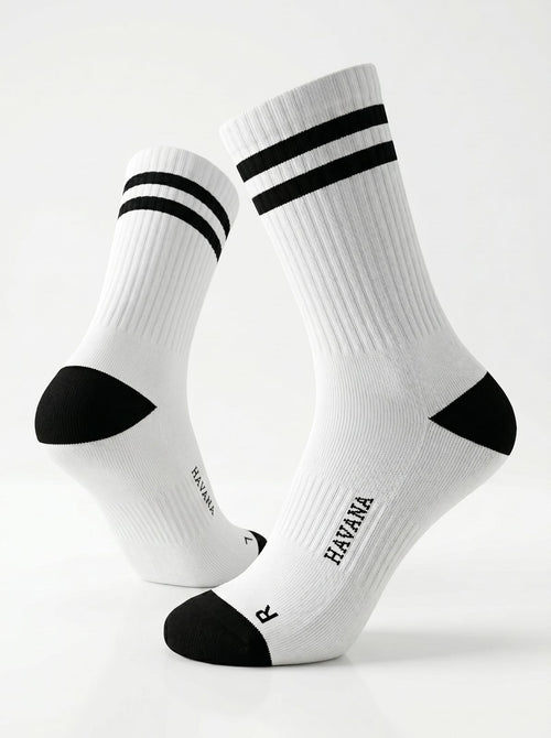 Basic  White Heel & Toe Black