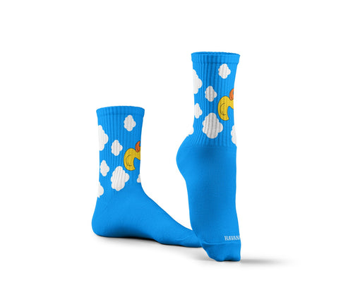 Duck Light Blue Socks
