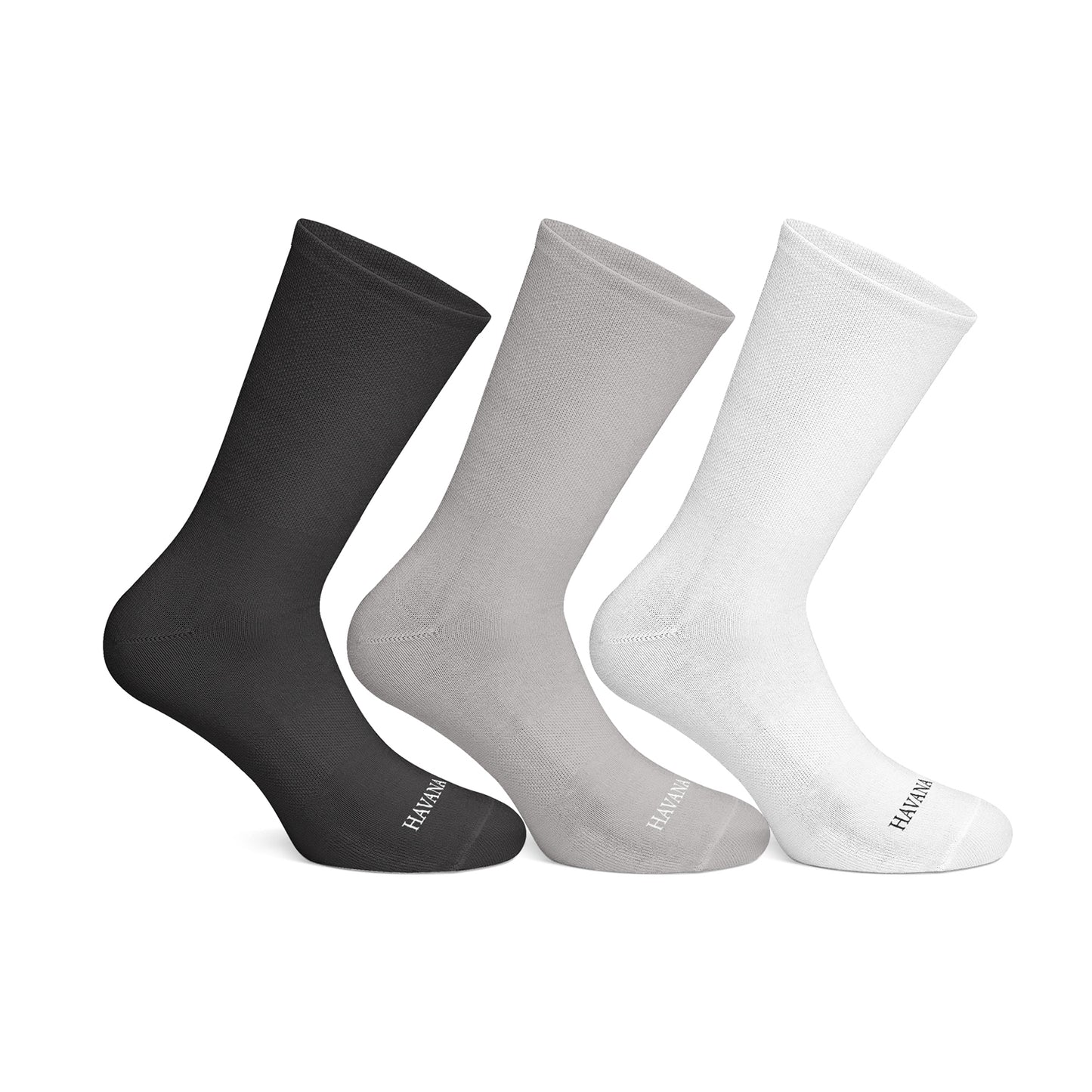 Plain Tall 3 Pack Socks