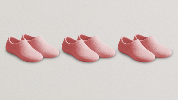 Pink Wool Low Cut 3 pack Socks