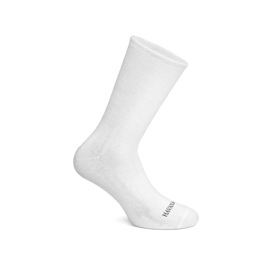 Plain White Tall Socks