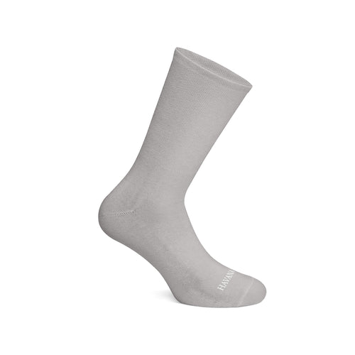 Plain Grey Mid Calf Socks