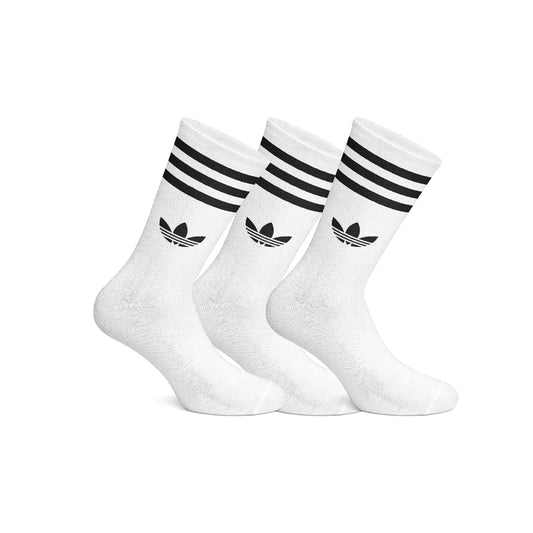 Adidas White 3 Pack Sporty socks