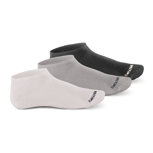 Plain Ankle 3 Pack Socks