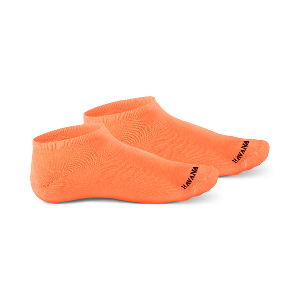 Plain Orange Low Cut Socks