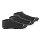 Plain Black Ankle 3 Pack Socks