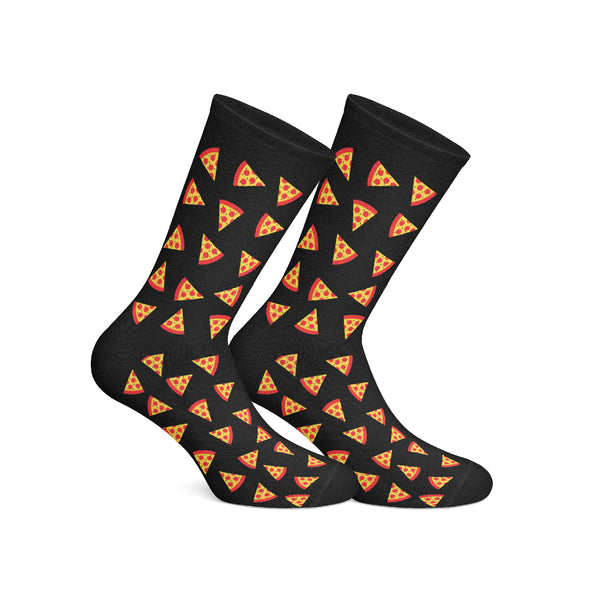 Pizza Black Mid Calf socks