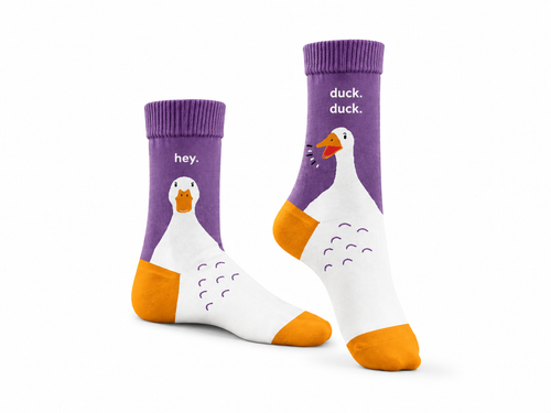 Duck Duck Hey Socks