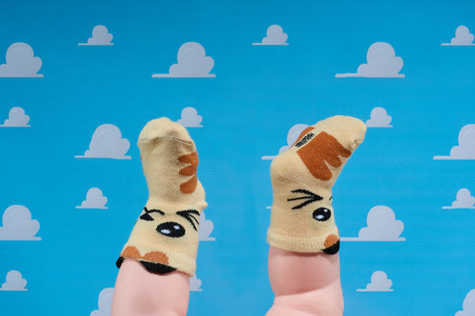 orange kitten - Kids Socks