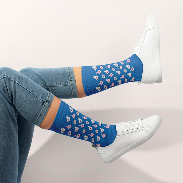 Float Blue Socks