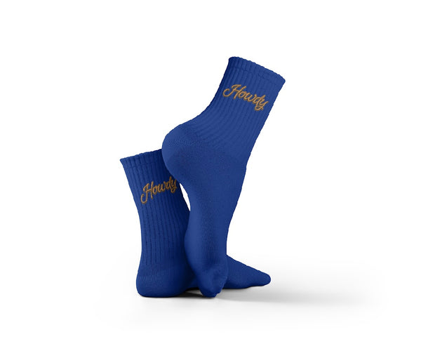 Howdy Navy Socks