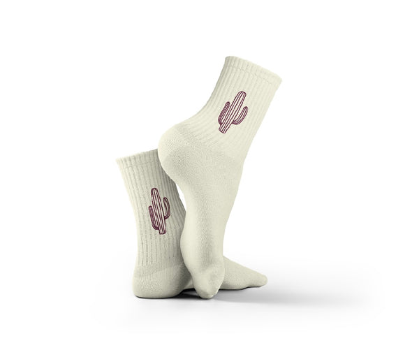 Beige Cactus Socks