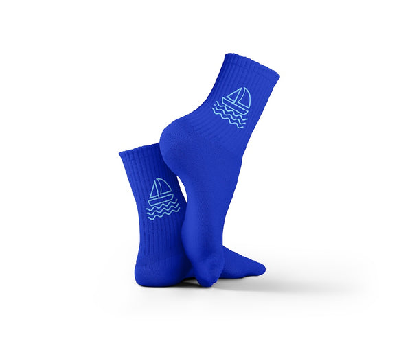 Blue Boat Socks