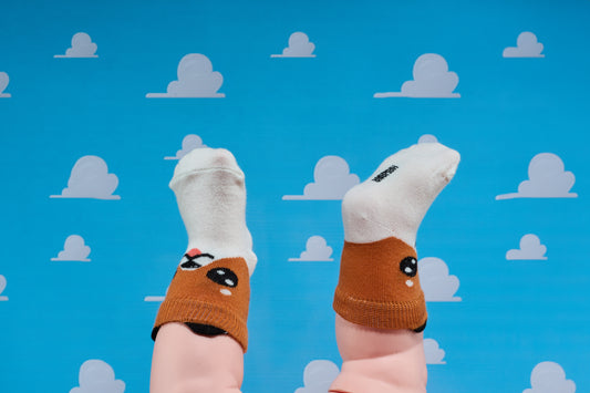 Orange Dog - Kids Socks