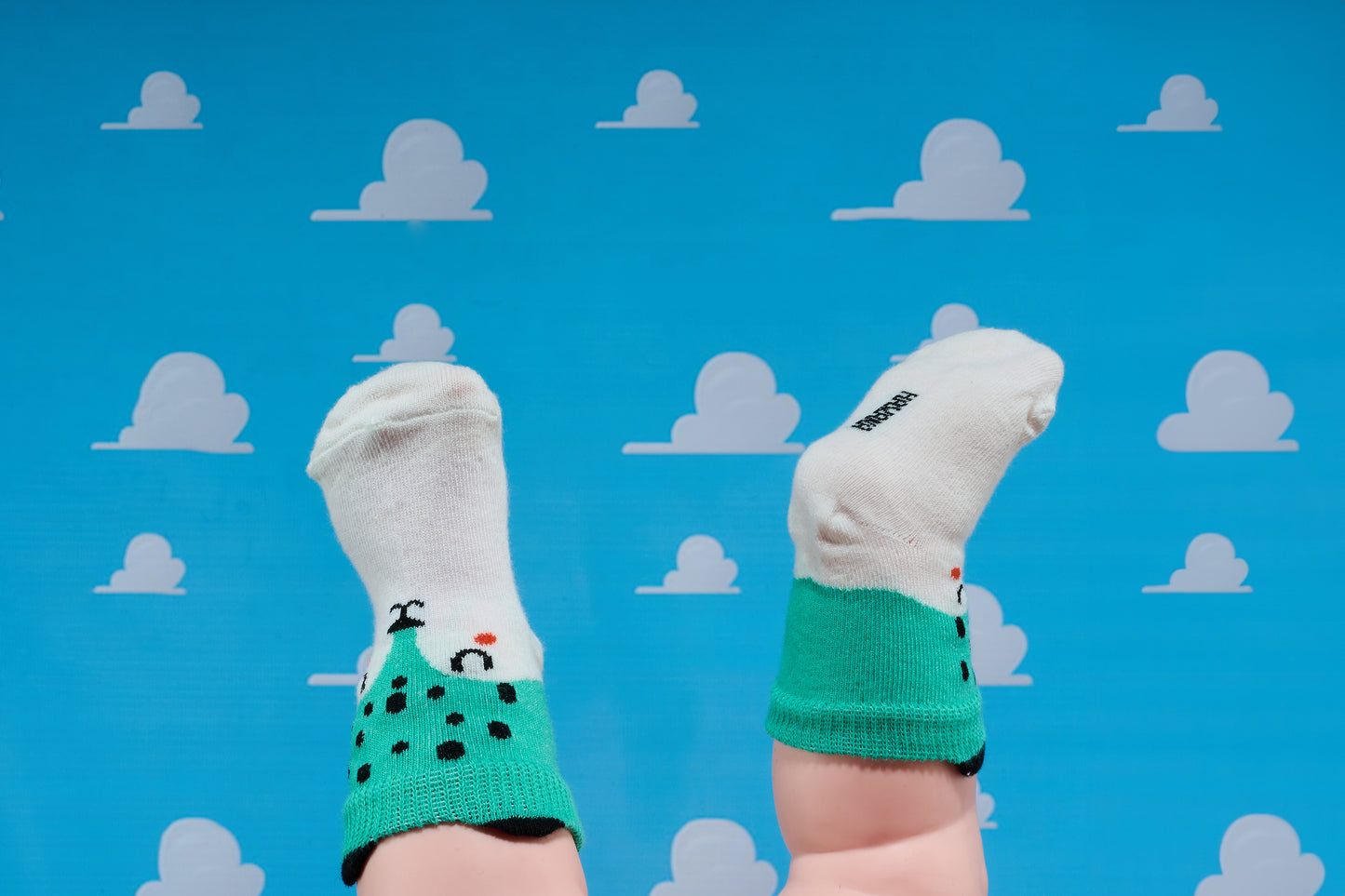 Green wolf - Kids Socks