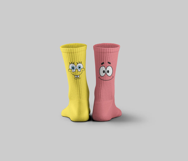 SpongeBob & Patrick Mid Calf Socks