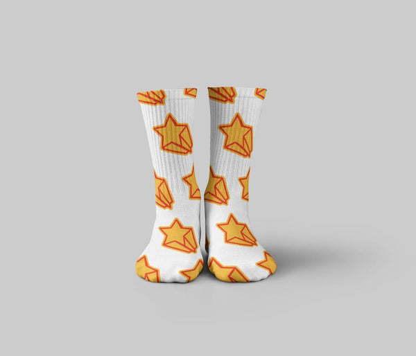 Golden Star Mid Calf Socks