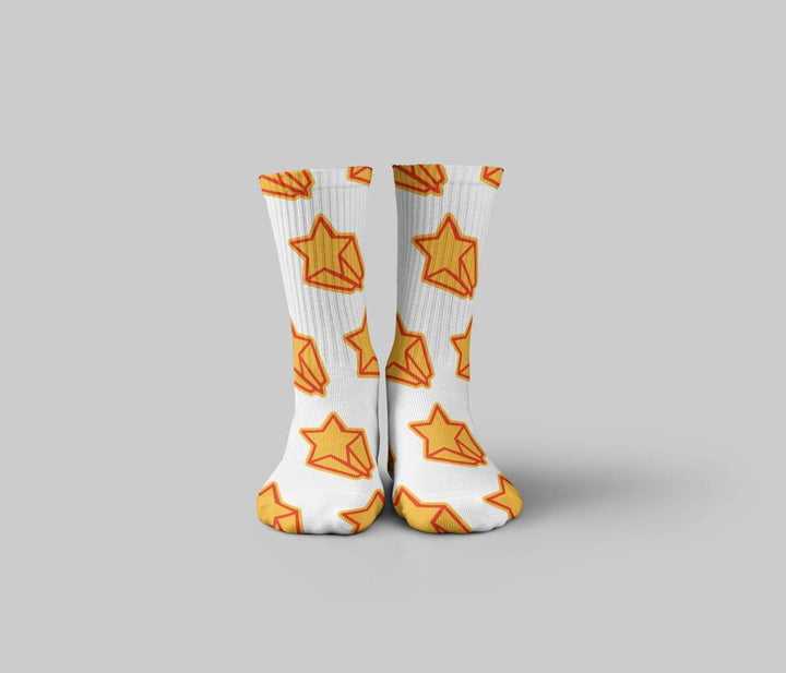 Golden Star Mid Calf Socks