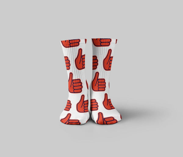 Thumbs Up Mid Calf Socks