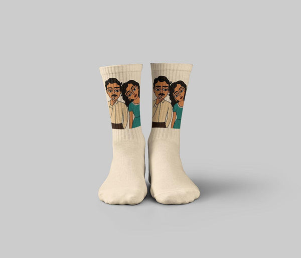 Retro Love Mid Calf Socks