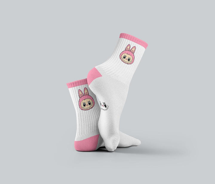Labubu Cozy Pink Socks