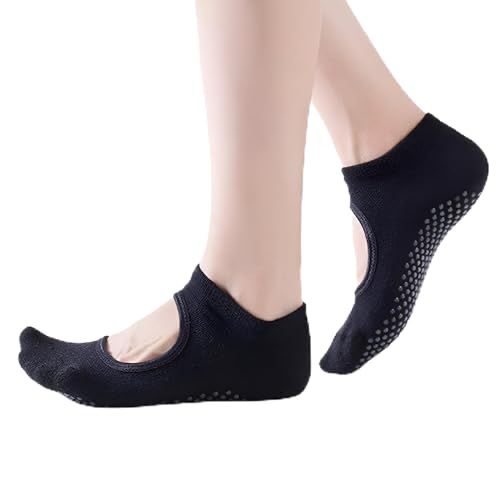 Yoga Black Grip Low Cut Socks