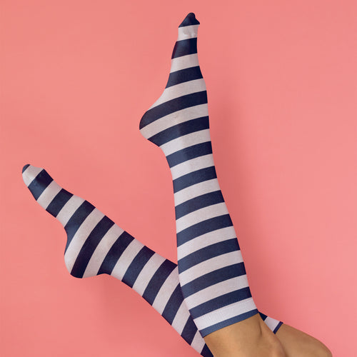 Colone Blue & White Socks