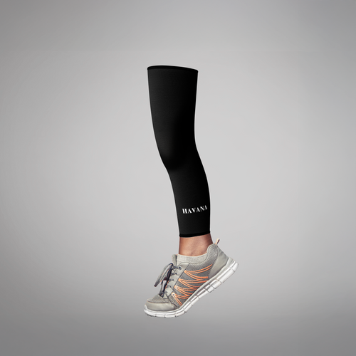 Sleeve Leg Black Loose socks