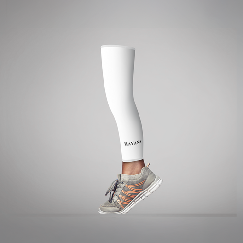 Sleeve Leg White Loose socks
