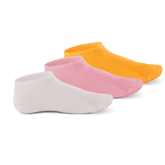 Plain colors Ankle 3 Pack Socks