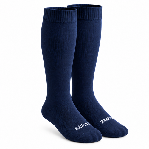 Diabetic Navy Mid Calf Socks