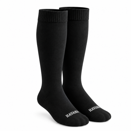 Diabetic Black Mid Calf Socks