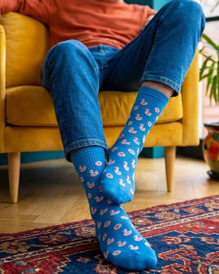 Float Blue Socks
