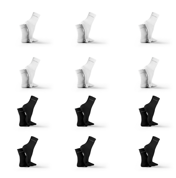 Silicon 12 pack Havana Mid Calf Socks