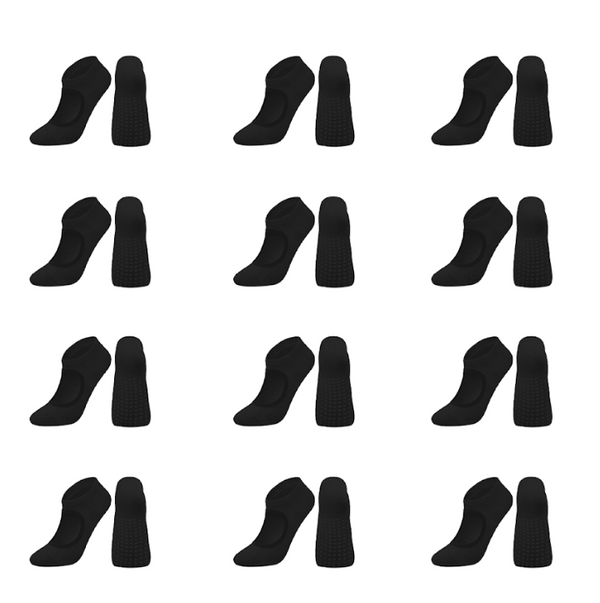 Yoga Silicon Black Set Of 12