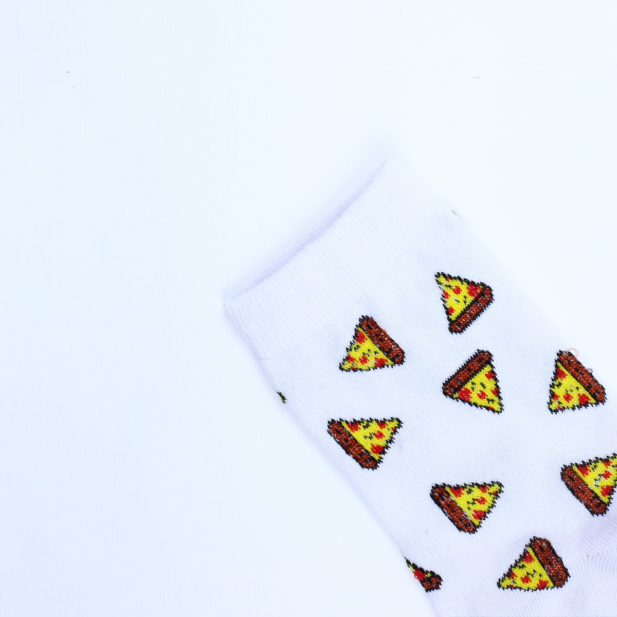 Pizza White socks