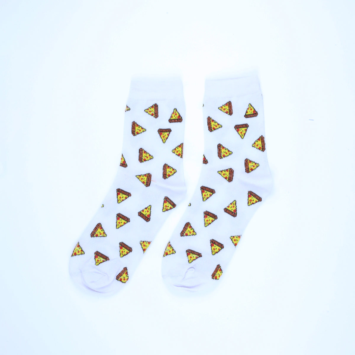 Pizza White socks