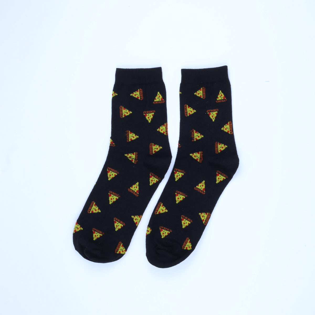 Pizza Black socks