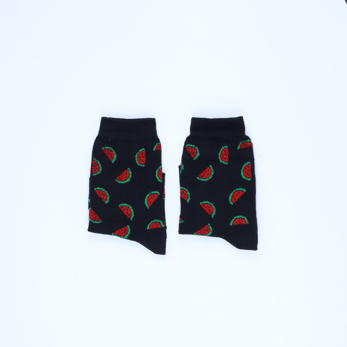 Watermelon Black socks